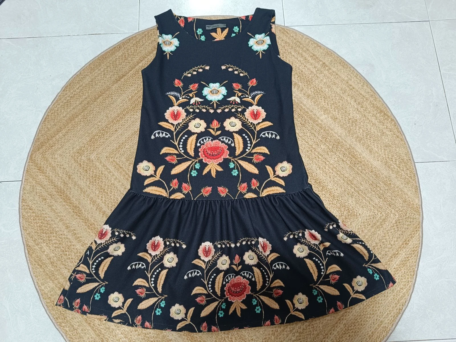 Floral print ruffled dress for women – photo 5